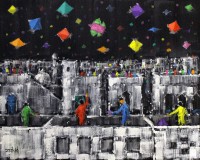 Zahid Saleem, 16 x 13 Inch, Acrylic on Canvas, Cityscape Painting, AC-ZS-127